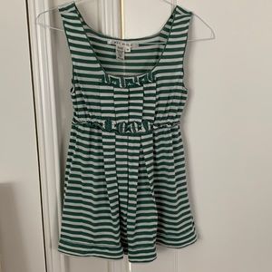 Max studio babydoll stripe top
